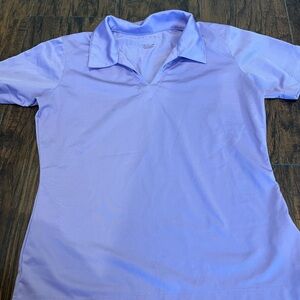 Nike Purple V-Neck Performance Polo Shirt Small New Without Tags